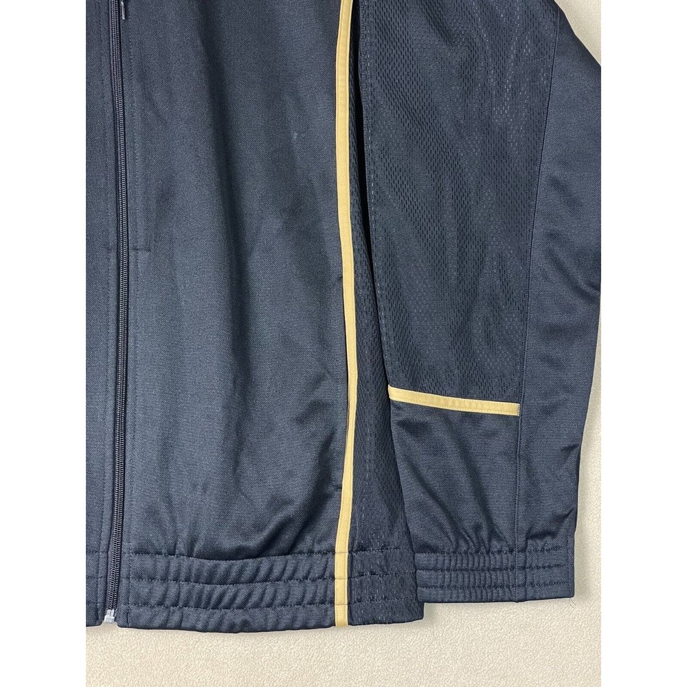 Adidas Hoodie Adult Medium Black Full Zip Long Sleeve 3 Stripes‎ Outdoor Mens - Picture 3 of 10